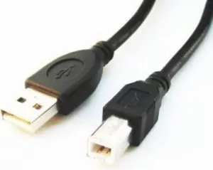 CABLU USB GEMBIRD pt. imprimanta, USB 2.0 (T) la USB 2.0 Type-B (T), 1.8m, conectori auriti, black, "CCP-USB2-AMBM-6" / 45505977 (include TV 0.06 lei)