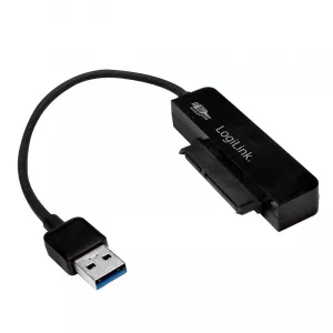 CABLU USB LOGILINK adaptor, USB 3.0 (T) la S-ATA (T), 6cm, adaptor USB la HDD S-ATA 2.5", negru, "AU0012A" (include TV 0.06 lei)
