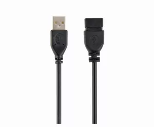 CABLU USB2.0 la USB2.0 SPACER prelungitor, 3m, (AM/AF), black "SPC-USB-AMAF-10" (include TV 0.18lei)