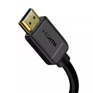 CABLU video Baseus HD Series, HDMI (T) la HDMI (T), rezolutie maxima 4K UHD (3840 x 2160) la 60 Hz, conectori auriti, 2m, negru "CAKGQ-B01" (include TV 0.8lei) - 6953156222526