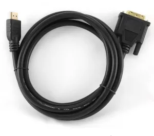 CABLU video GEMBIRD, adaptor HDMI (T) la DVI-D SL (T), 1.8m, conectori auriti, negru, "CC-HDMI-DVI-6" (include TV 0.06 lei)