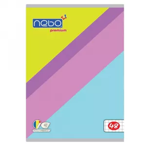 Caiet A5 48 file, NEBO Premium, 80g, AR