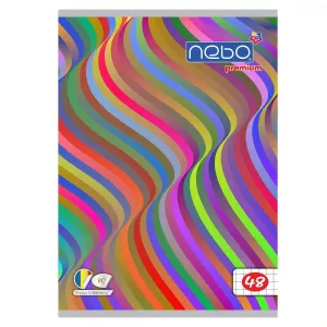 Caiet A5 48 file, NEBO Premium, 80g, AR