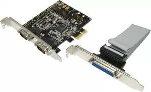 CARD adaptor LOGILINK, PCI-Express la 2 x SERIAL DB9M.+ 1 x PARALEL, "PC0033"