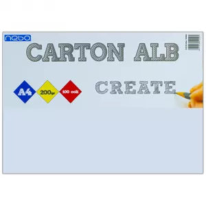 Carton alb A4, 200g, 100 coli/set - NEBO