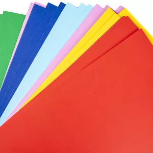 Carton color A4, 10 culori, 140g, 100 coli/set - NEBO