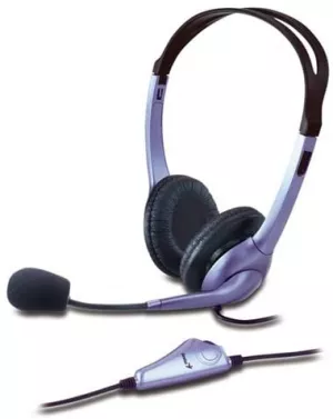 CASTI Genius, "HS-04S", cu fir, standard, utilizare multimedia, microfon pe brat, conectare prin Jack 3.5 mm, negru / argintiu, "31710156101", (include TV 0.8lei)