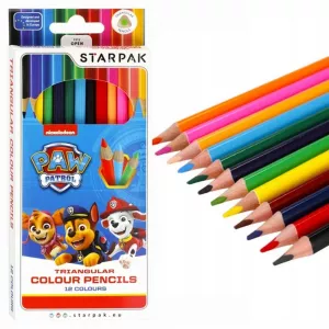 Creioane color Paw Patrol, 12 culori/set - STARPAK
