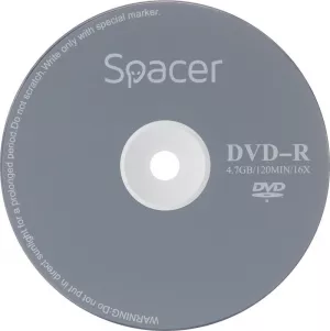 DVD-R SPACER  4.7GB, 120min, viteza 16x,  25 buc, spindle, "DVDR25" 166556/45501234 / 19403 001 001/166556