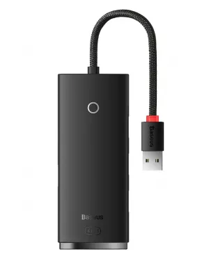 HUB extern Baseus Lite, porturi USB: USB 3.0 x 4, conectare prin USB 3.0, lungime 0.25m, negru, "WKQX030002" (include TV 0.8lei) - 6932172606190