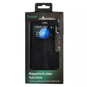 HUSA SMARTPHONE Spacer pentru Huawei P9, magnetica tip portofel, negru "SPT-M-HW.P9"