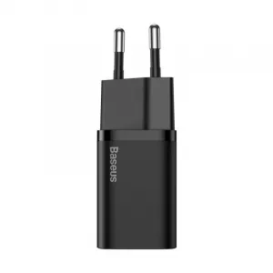 INCARCATOR retea Baseus Super Si, Quick Charge 25W, 1 x USB Type-C 5V/3A max, include cablu USB Type-C la USB Type-C 1m, negru "TZCCSUP-L01" (include TV 0.8lei) - 6953156206021