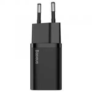 INCARCATOR retea Baseus Super Si, Quick Charge 30W, 1 x USB Type-C 5V/3A, negru "CCSUP-J01" (include TV 0.8lei) - 6953156205062