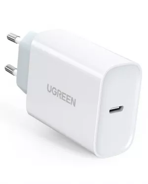 INCARCATOR retea Ugreen, "CD127" Quick Charge 30W, 1 x USB Type-C 5V/3A, alb "70161" (include timbru verde 0.75 lei) - 6957303871612