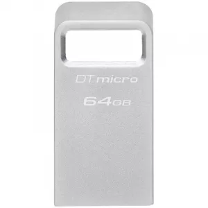 Kingston 64GB DataTraveler Micro 200MB/s Metal USB 3.2 Gen 1 EAN: 740617328066, "DTMC3G2/64GB"(include TV 0.03 lei)