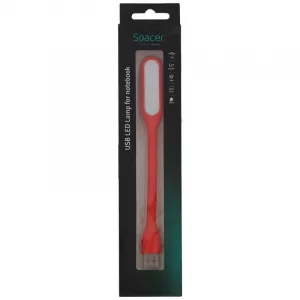 LAMPA LED USB pentru notebook, SPACER, red, "SPL-LED-RD" (include TV 0.18lei)