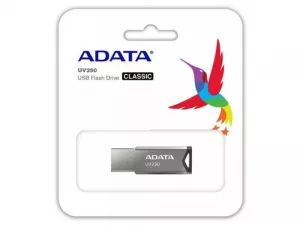 MEMORIE USB 2.0 ADATA 16 GB, clasica, carcasa aluminiu, argintiu, "AUV250-16G-RBK" (include TV 0.03 lei)