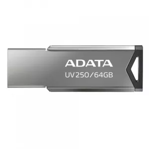 MEMORIE USB 2.0 ADATA 32 GB, clasica, carcasa metalica, argintiu, "AUV250-32G-RBK" (include TV 0.03 lei)