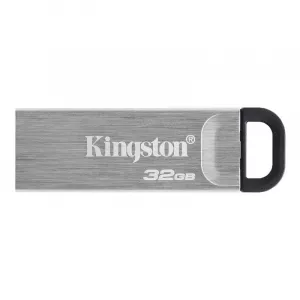 MEMORIE USB 3.2 KINGSTON 32 GB, clasica, carcasa metalic, argintiu, "DTKN/32GB" (include TV 0.03 lei)