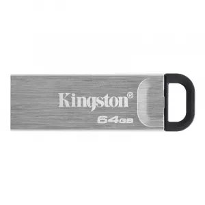 MEMORIE USB 3.2 KINGSTON 64 GB, clasica, carcasa metalic, argintiu, "DTKN/64GB" (include TV 0.03 lei)