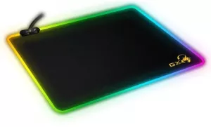 Mouse PAD GENIUS, "GX-Pad 300S RGB", gaming , cu led, cauciuc si material textil, 320 x 270 x 3 mm, negru , iluminat RGB, "31250005400"