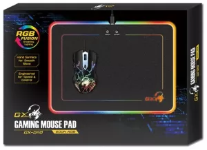 Mouse PAD GENIUS, "GX-Pad 600H RGB", gaming , cu led, cauciuc si material textil, 320 x 250 x 5.5 mm, negru , iluminat RGB, "31250006400"