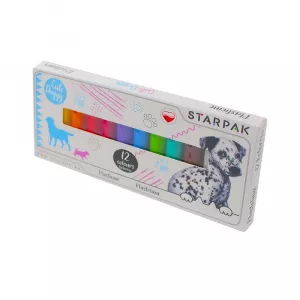 Plastilina Dogs, 12 culori/set - STARPAK