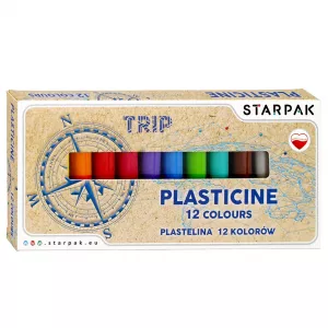 Plastilina Trip, 12 culori/set - STARPAK