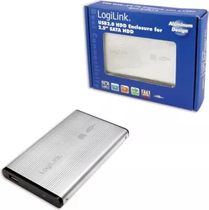 RACK extern LOGILINK, pt HDD/SSD, 2.5 inch, S-ATA, interfata PC USB 2.0, aluminiu, argintiu, "UA0041A" 45008922 (include TV 0.8lei)