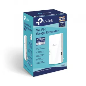 RANGE EXTENDER TP-LINK wireless  AX1800, 1800Mbps, 1 port Gigabit,  2 antene interne, 2.4 / 5Ghz dual band, Wi-Fi 6, "RE600X" (include TV 1.75lei)
