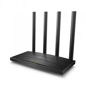 ROUTER TP-LINK wireless 1900Mbps, MU-MIMO, 4 porturi Gigabit, 4 antene externe, Dual Band 2.4 GHz+5 GHz AC1900 "Archer C80" (include TV 1.75lei)