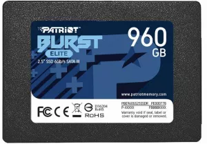 SSD PATRIOT, BURST ELITE, 960 GB, 2.5 inch, S-ATA 3, 3D QLC Nand, R/W: 450/320 MB/s, "PBE960GS25SSDR"