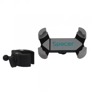 SUPORT Bicicleta SPACER pt SmartPhone, Multi-Purpose, fixare de bare de diferite dimensiuni, Negru, "SPBH-MP-01"