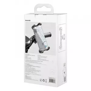 SUPORT Bicicleta/Motocicleta Baseus Quick pt SmartPhone, fixare de bare de diferite dimensiuni, negru "SUQX-01" - 6953156206878