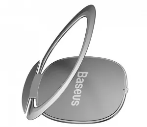 SUPORT Telefon Baseus Invisible, inel metalic pentru o prindere sigura si suport orizontal telefon, pliere 180 grade, grosime 2.1mm, aluminiu "SUYB-0S" - 6953156222991