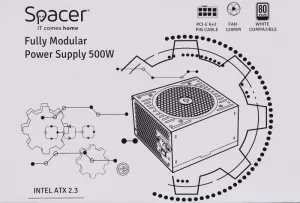 SURSA SPACER MODULARA 500 (for 500W Gaming PC), fan 120mm, 1x PCI-E (6+2), 3x S-ATA, 1x P8 (4+4), *retail* "SP-MP-500",  (include TV 1.75lei)