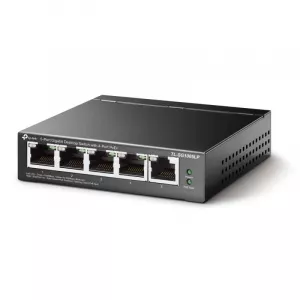 SWITCH PoE TP-LINK  5 porturi Gigabit (4 PoE+), IEEE 802.3af, carcasa metalica "TL-SG1005LP" (include TV 1.75lei)