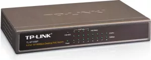 SWITCH PoE TP-LINK  8 porturi 10/100Mbps (4 PoE), IEEE 802.3af, carcasa metalica "TL-SF1008P" (include TV 1.75lei)