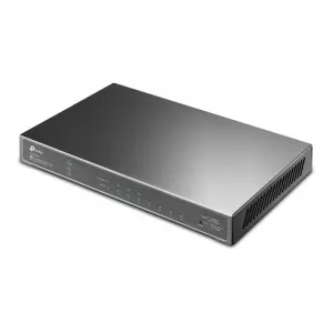 SWITCH PoE TP-LINK  8 porturi Gigabit (4 PoE+), IEEE 802.3at/af, carcasa metalica "TL-SG2008P" (include TV 1.75lei)