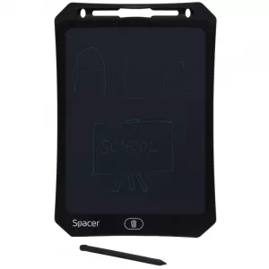 TABLETA LED SPACER pentru scris si desenat, interactiva, e-learning, 10 display, black, baterie CR2025 "SPTB-LED-10"   (include TV 0.8lei)