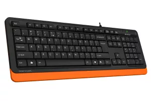 TASTATURA A4TECH, "Fstyler USB", cu fir, 104 taste format standard, USB, negru &amp;amp; portocaliu, "FK10 Orange" (include TV 0.8lei)