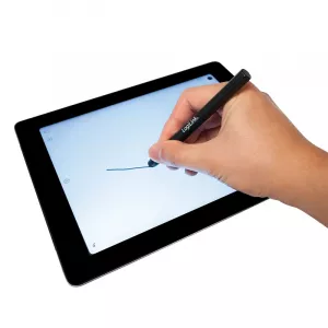 TOUCH PEN LOGILINK, pt. tablete si smartphone, varf din cauciuc, forma hexagonala, aluminiu, negru, "AA0010"