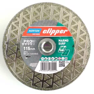 Disc diamantat Norton Clipper Pro Marmo Surf Ø 115x3,5x2,4xM14 mm