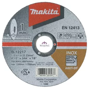 Disc taiere inox, 115x22.2x1 mm Makita - B-12217