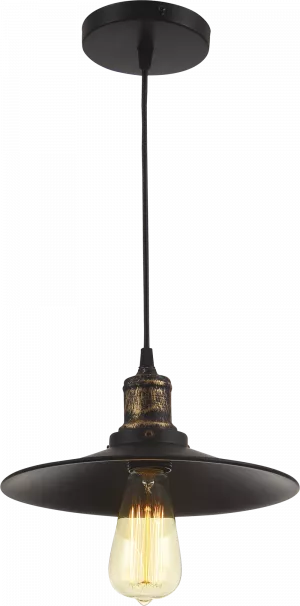 Pendul Erste Edison 1 x E27, max.60W, culoare: BRONZ + NEGRU