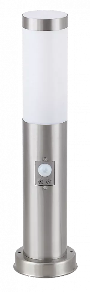Stalp Exterior Inox torch 1x E27, max 60W/ senzor de miscare