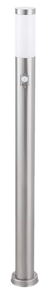 Lampadar Exterior Inox torch 1x E27, max 60W /senzor de miscare