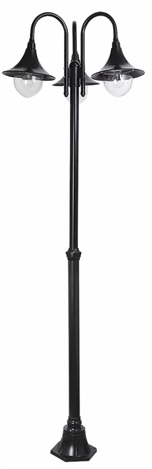 Lampadar exterior KONSTANZ -206 cm- 3x E27, max 100W