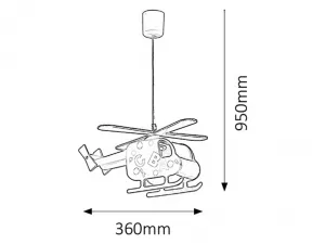 Pendul Helicopter 1x E27, max 40W