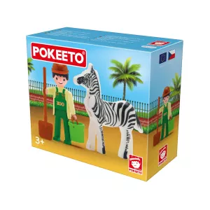 Figurina ingrijitor zoo cu accesorii Pokeeto